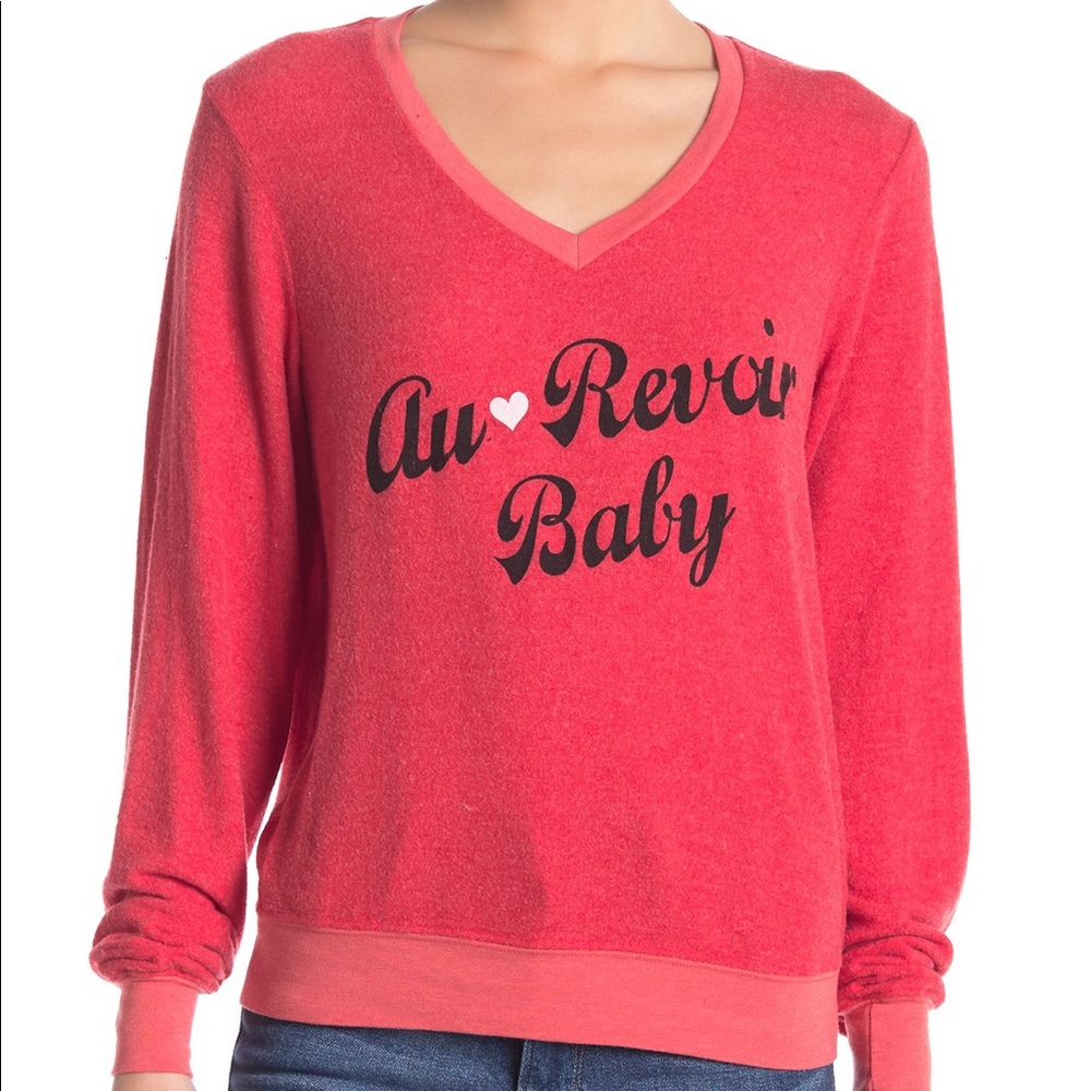 NWOT Au Revoir Baby Wildfox baggy beach jumper